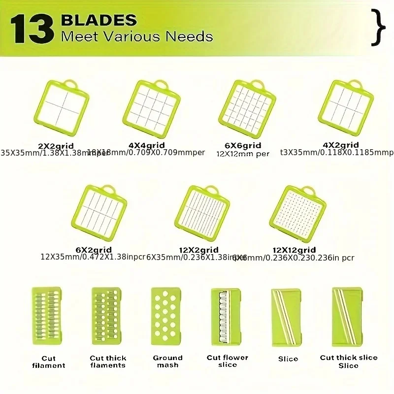 22-in-1 Multifunctional Vegetable Chopper – Kitchen Food Slicer & Cutter