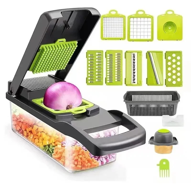 22-in-1 Multifunctional Vegetable Chopper – Kitchen Food Slicer & Cutter