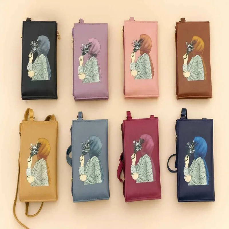 Zipper Luxury Cross Body Purse Wallet for Women