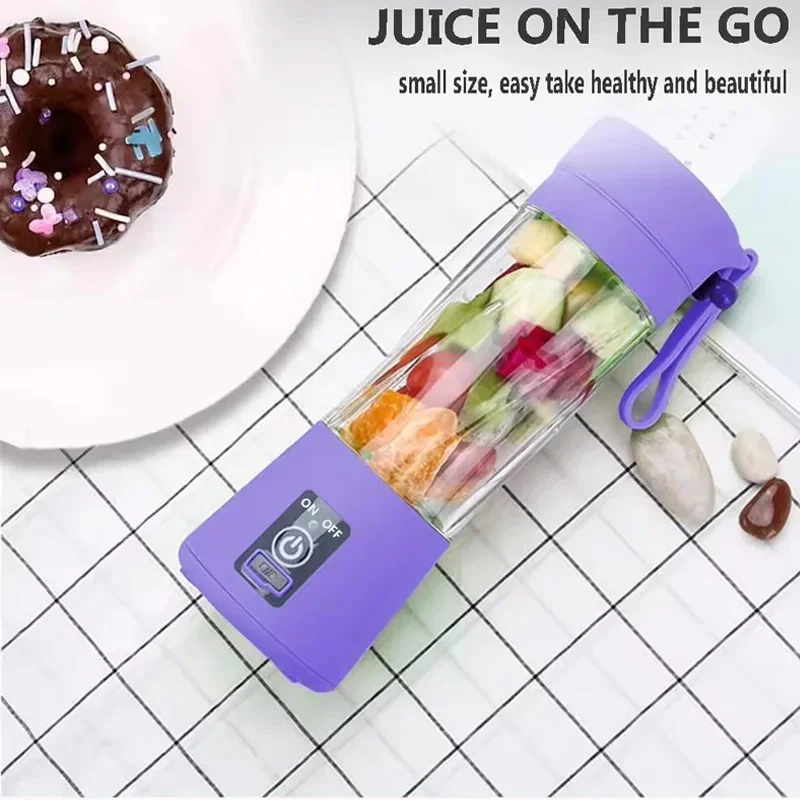 Portable Electric Juicer – USB Rechargeable Mini Blender